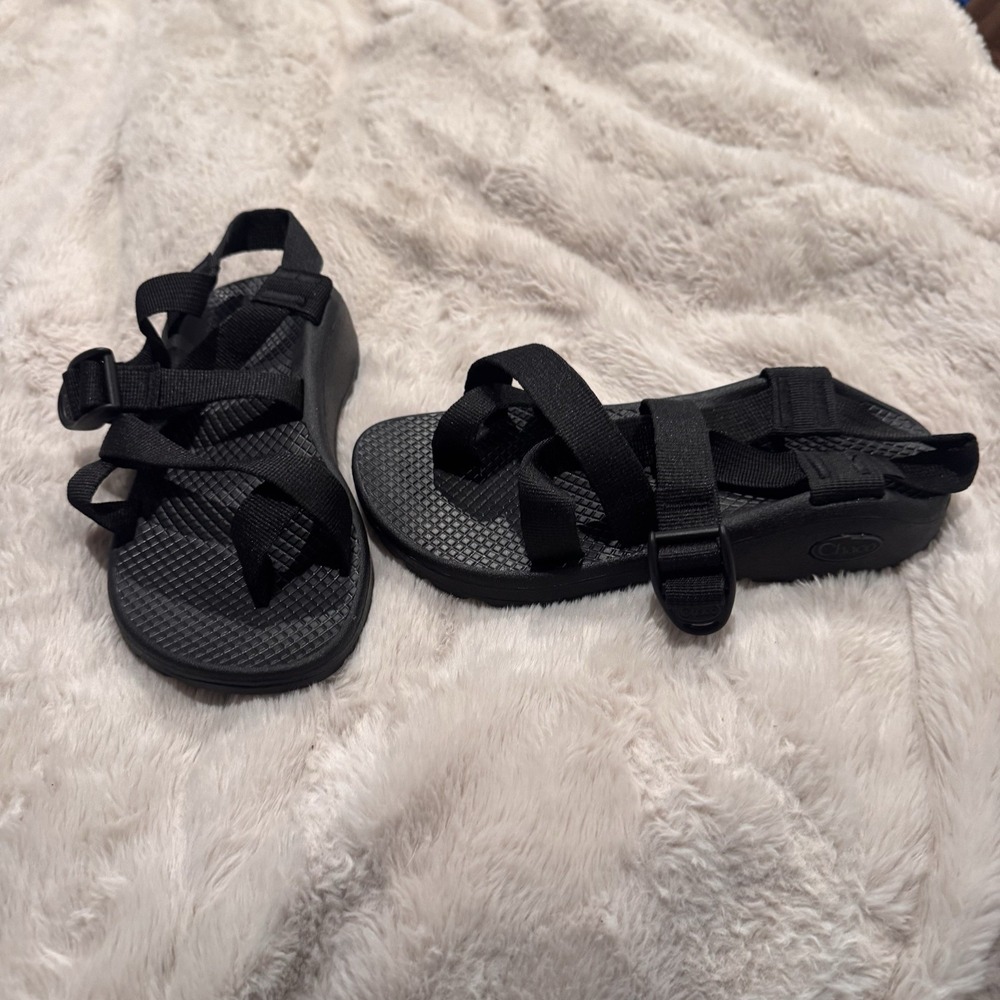 Chaco Z/1 Toe Loop Womens Size 5 Black Adjustable Strap Sport Hiking Sandals